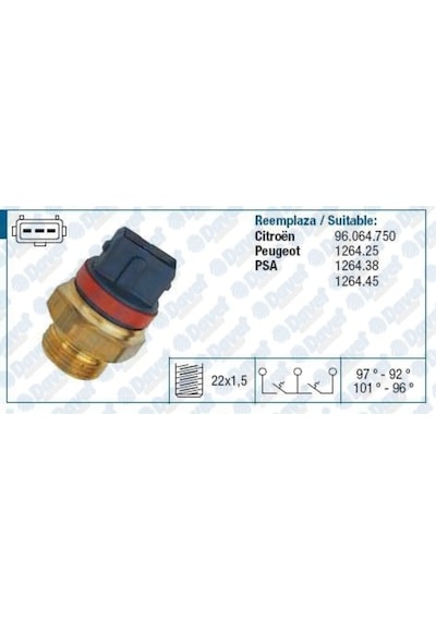 Fan Musuru 97-92° Berlingo Partner Xud7 Xud9 Saxo P106 504609393