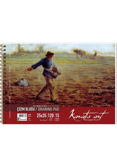 Karatis Çizim Blok Spiralli Art 120 Gr 25x35 15 Yp 482006-99