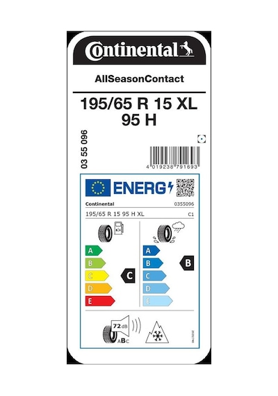 Continental 195/65R15 95H XL AllSeasonContact Dört Mevsim Lastiği 2025