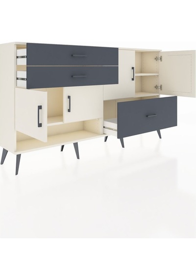Arges Konsol 3 Raflı 3 Çekmeceli 4 Kapaklı 176x30x99 Aytaşı-aytaş Aytaşı-aytaşı/antrasit Arges Konsol 3 Raflı 3 Çekmeceli 4 Kapaklı 176x30x99 Aytaşı-aytaş Aytaşı-aytaşı/antrasit
