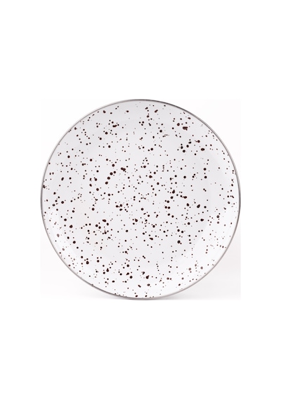 Emaylab Speckles Sunum Tabağı Dekoratif Tabak 26cm Kahverengi
