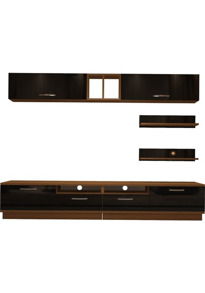 Decoraktiv Trendstyle 5220 Slm Tv Ünitesi Tv Sehpası Ceviz - Siyah