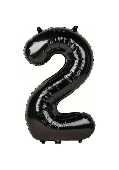 Beysüs Siyah 2 Rakam Folyo Balon 80 Cm Siyah