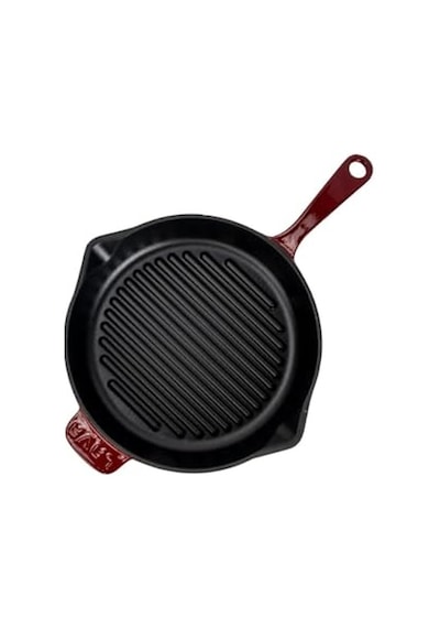 Ayrex Lava Demir Döküm Yuvarlak 28 Cm Izgara Tavası Bordo Diğer