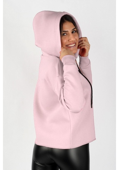 Balins Kadın Kapüşonlu Sweatshirt Pembe Çok Renkli