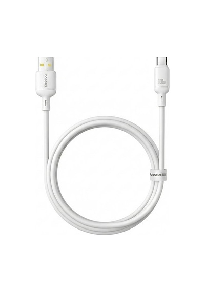 Baseus Silky Süper Hızlı Data Kablosu Usb-a To Usb-c 3a 1m Beyaz