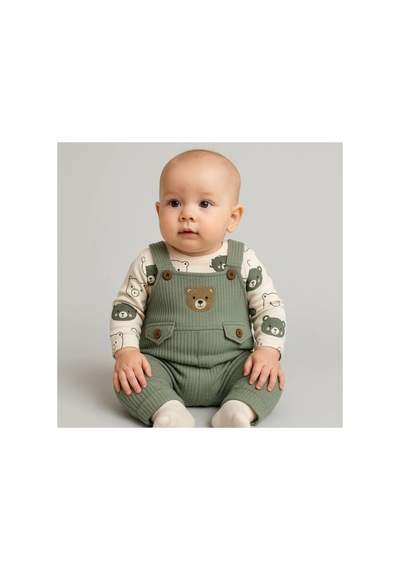 Uğur Bebe Ayı Desenli Erkek Bebek Tulum 3 Lü Tulum Seti Zıbın Tulum Çorap 3-6-9 Ay Bebek Kıyafeti Yeşil Renk Yeşil Yeşil Uğur Bebe Ayı Desenli Erkek Bebek Tulum 3 Lü Tulum Seti Zıbın Tulum Çorap 3-6-9 Ay Bebek Kıyafeti Yeşil Renk Yeşil Yeşil