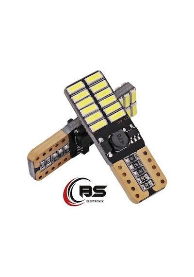 Süper Mavi T10 Led 24 Smd Canbus Güçlü Led Işık