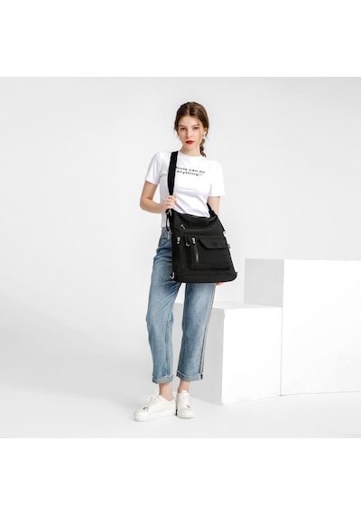 Hem Sırt Hem De Omuz Kadın Çantası Smart Bags 1205 Mavi Rose Mavi - Bej