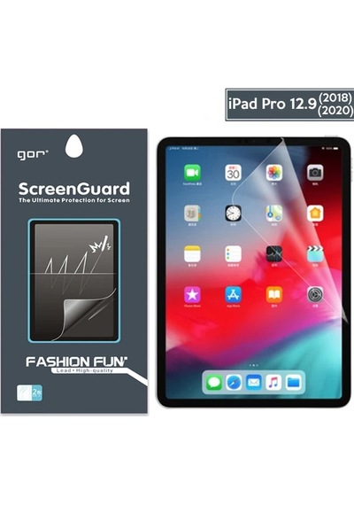 Gor Apple İpad Uyumlu Pro 12.9 2021 - 2020 - 2018 Darbe Emici Ekran Koruyucu- 5775