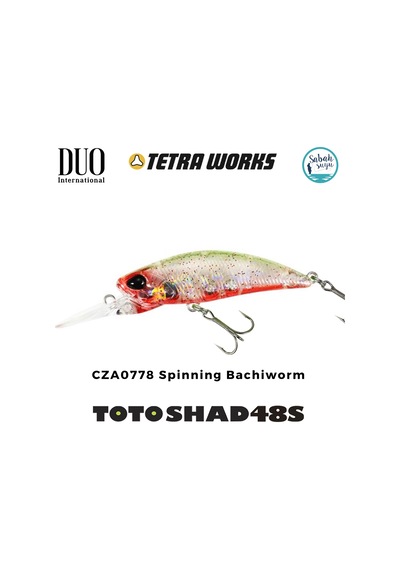 Duo Tetra Works Toto Shad 48s Cza0778 Spinning Bachiworm