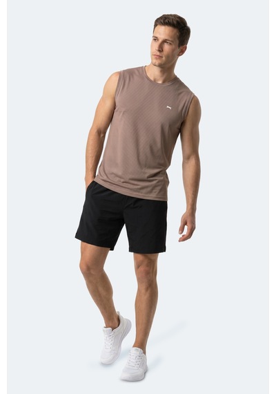 Slazenger Herofıt Erkek Kolsuz Vizon Atlet