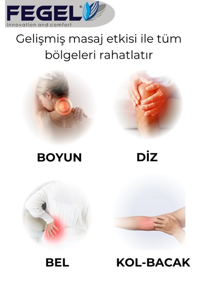 Fg-687 3d Ovmalı Isıtmalı Boyun Askılı Masaj Yastığı Bej