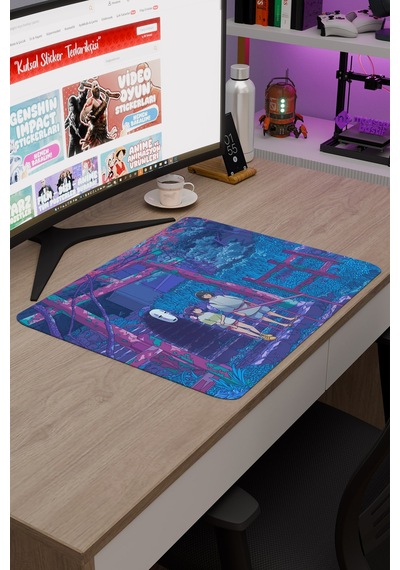 Spirited Away Kaymaz Dikişli Kauçuk Oyuncu Mousepad V2 - 48x40 Xl Gaming Mouse Pad Fare Altlığı
