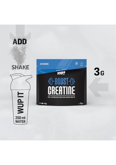 Boost Creatine 40 Servis,%100 Mikronize Kreatin Monohidrat, Aromasız Diğer