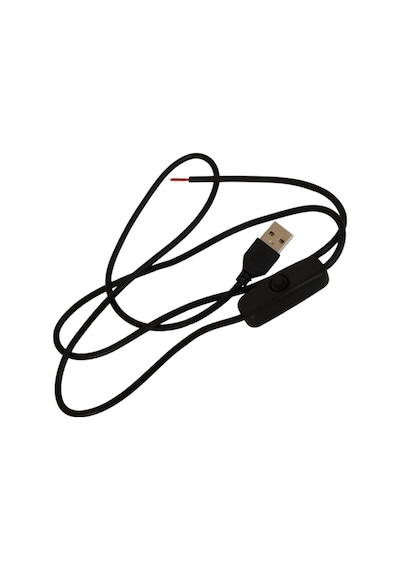 100 Cm 2 Amper Swich'li Açık Uçlu Anahtarlı Siyah Usb Kablo Usb Erkek Kablo 100 Cm 2 Amper Swich'li Açık Uçlu Anahtarlı Siyah Usb Kablo Usb Erkek Kablo
