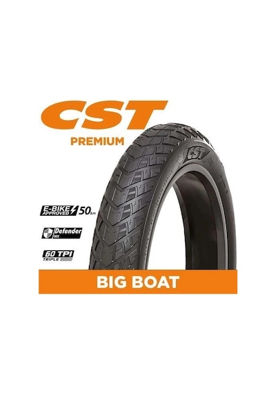 Cst Dış Lastik 20x4.0 Bıgboat Siyah 1.5mm Zırhlı