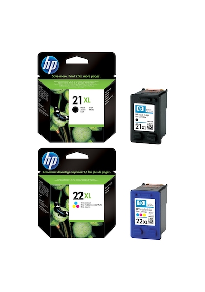 HP 21XL + 22XL C9351CE + C9352CE Siyah ve Renkli Kartuş S
