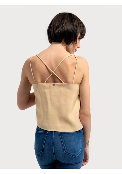 Regular Fit Kadın Bluz K.kol Bej