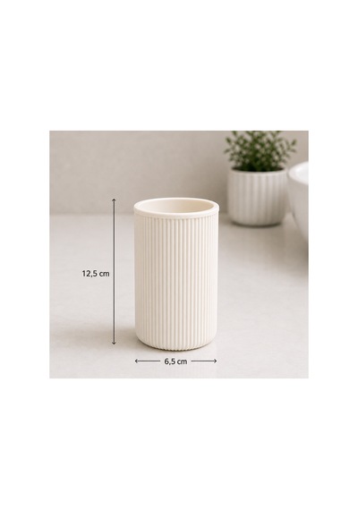 5 Li Banyo Seti Çizgili Tasarım 6,25 L Çöp Kovası + Wc Fırçası + Sıvı Sabunluk + Diş Fırçalık + Katı Sabunluk Modern Banyo Aksesuar Seti Beyaz 5 Li Banyo Seti Çizgili Tasarım 6,25 L Çöp Kovası + Wc Fırçası + Sıvı Sabunluk + Diş Fırçalık + Katı Sabunluk Modern Banyo Aksesuar Seti Beyaz