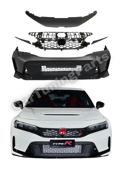 Honda Civic Fe1 Uyumlu Fl5 Type R Ön Tampon + Panjur Seti