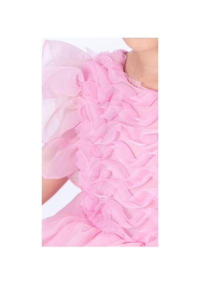 Mnk Baby & Kids Maronia Kız Çocuk Prenses Model Abiye Elbise - Pembe M00746