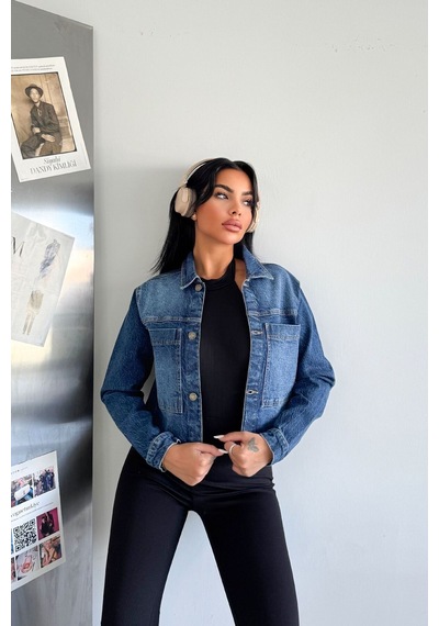 Kadın Açık Mavi Yıkamalı Regular Kalıp Çift Cepli Düğmeli Likralı Jean Kot Ceket Diana-5001 Kadın Açık Mavi Yıkamalı Regular Kalıp Çift Cepli Düğmeli Likralı Jean Kot Ceket Diana-5001
