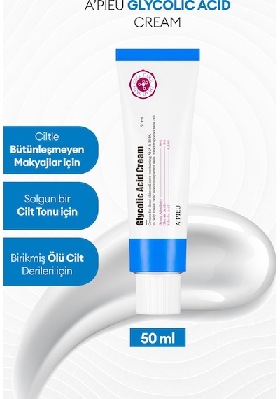 Missha Glikolik Asit İçeren Peeling Etkili Krem APIEU Glycolic Acid Cream 50 ML