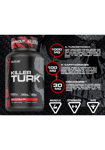 Killer Labz Turkesterone 1100 Mg 60 Caps