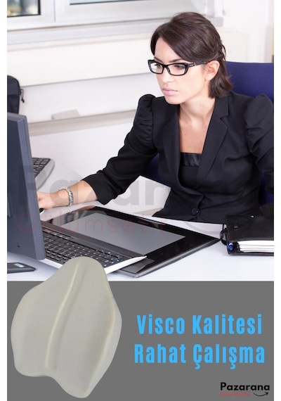 Overpazar Visko Yeni Nesil Bel Minderi Sırt Yastığı Minderi Sandalye Yastığı Koltuk Minderi Ortopedik Minder