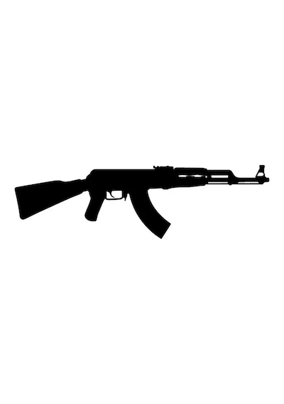 Ak47 Kalaşnikof Sticker 10 X 2 Cm