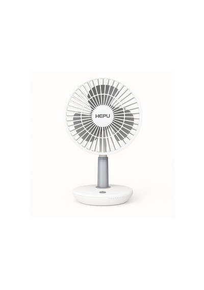 Hepu Hp-f880 Masaüstü Işıklı Kablosuz Fan 4000mah 2x2000mah Batarya, Led Gece Lambası