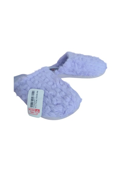 Gezer Peluş Ev Terliğii Kadın Bohça Çeyiz Terliği Mor