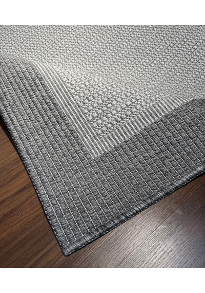 Mess Modern Dekoratif Yumuşak Dokulu Sisal Halı 3945 Gri Antrasit Çok Renkli