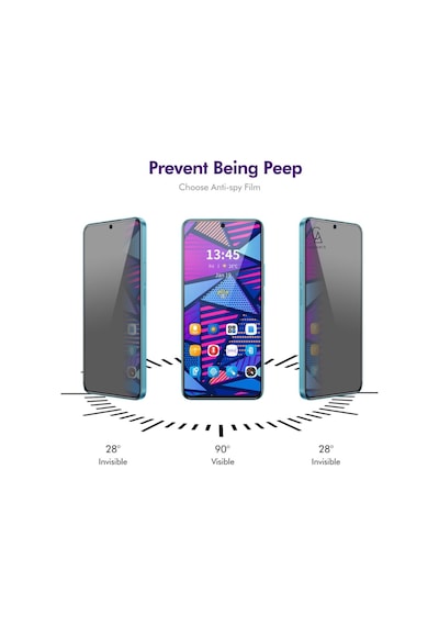 Xiaomi Mi 14t Pro Uyumlu Köşe Dolgulu Anti Shock Telefon Kılıfı Ve Hayalet Privacy Ekran Koruyucu