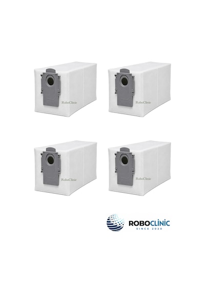 Roborock Qrevo Curv 2 Pro Robot Süpürge Uyumlu Yedek Parça Toz Torbası 4 Adet