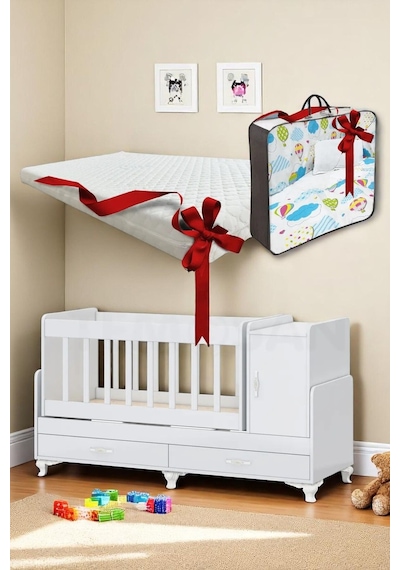 Anne Yanı, Sallanır, Büyüyen Bebek Beşiği, Yataklı, Mavi Uyku Setli, Çekmeceli, Kapaklı 60 X 120 Mavi Anne Yanı, Sallanır, Büyüyen Bebek Beşiği, Yataklı, Mavi Uyku Setli, Çekmeceli, Kapaklı 60 X 120 Mavi