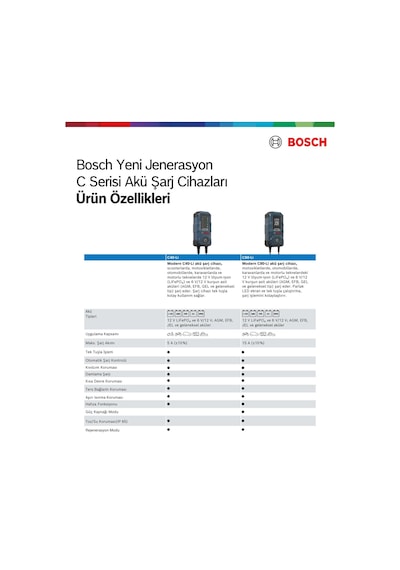 Bosch C40-li 6/12v 5a Akü Şarj Cihazı