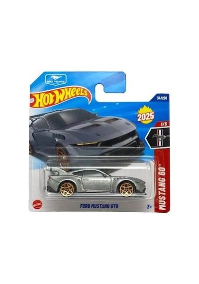 Hot Wheels Tekli Arabalar Ford Mustang Gtd Gümüş Hyw19