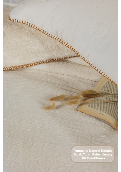 Elart Palermo Comfort Uyku Seti Çift Kişilik 3 Parça 220x240 Cm Krem Krem