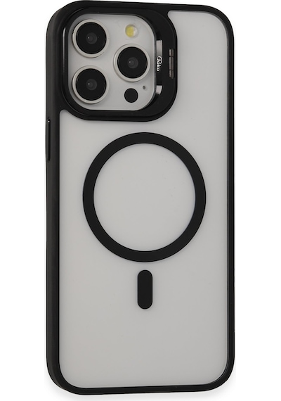 Zengemtx Joko Apple Uyumlu iPhone 14 Pro Kılıf Roblox Lens Magsafe Standlı Kapak - Siyah