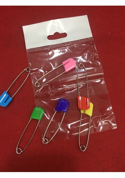 Çengelli İğne Emniyetli 10 Lu 4 Cm