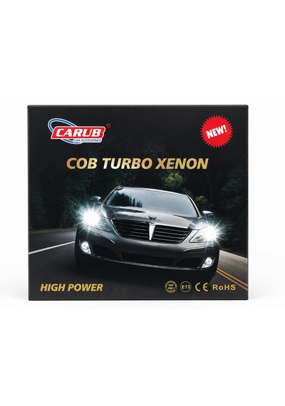 Üniversal H4 Mavi Turbo Xenon Led Far Ampulü 3600 Lümen 5000 Kelvin