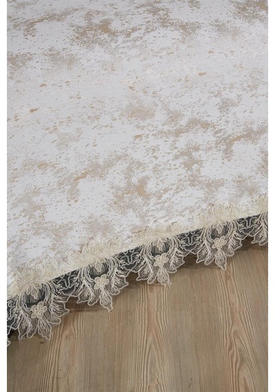 Çeyiz Diyarı Fransız Dantelli Valoria Çift Kişilik Yatak Örtüsü 230x250 Cm Çok Renkli