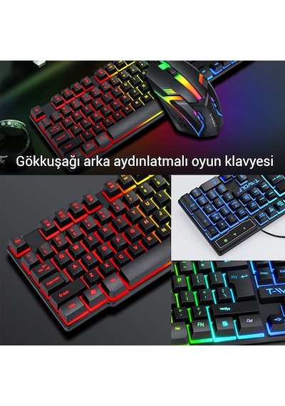 104 Tuş 3'lü Oyun Seti - Kablolu Rgb Işıklı Klavye + 3.5mm Kulaklık + Büyük Mouse Pad - Çoklu Platform Uyumlu Ps4/xbox/pc Diğer Lazer 104 Tuş 3'lü Oyun Seti - Kablolu Rgb Işıklı Klavye + 3.5mm Kulaklık + Büyük Mouse Pad - Çoklu Platform Uyumlu Ps4/xbox/pc Diğer Lazer
