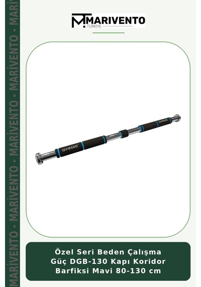 Özel Seri Beden Çalışma Güç Dgb-130 Kapı Koridor Barfiksi Mavi 80-130 Cm