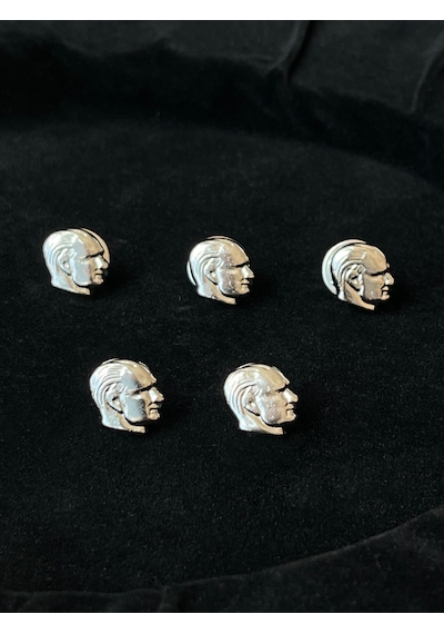 Atatürk Büstü Yaka Rozeti 5'li