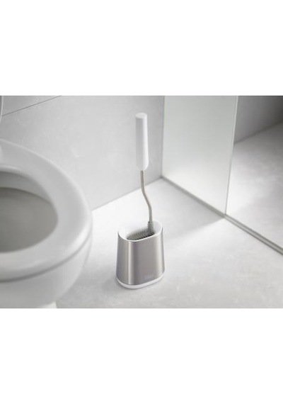 Joseph Joseph Flex Lite Çelik Tuvalet Fırçası - Beyaz 70561