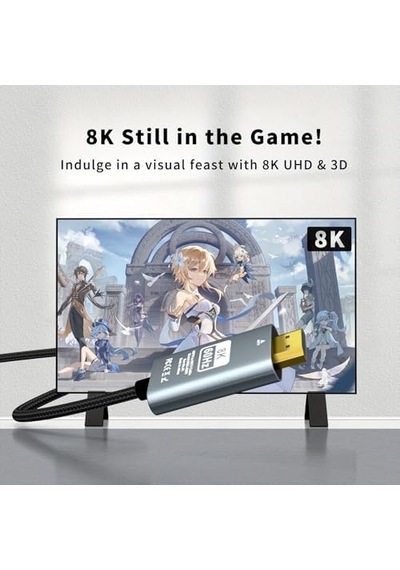 Hdmı To Hdmı Kablo, 8k 60hz 200cm Yüksek Hızlı, Hdmı Kablo 2 Metre Kablo Uzunluğu Vrr Tv/ps5/ps4/ Xbox Series X/monitör İle Uyumlu Zr860