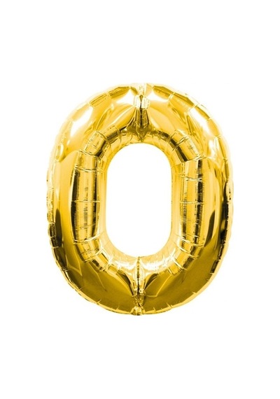 Hubrendy Cer 0 Rakamlı Folyo Balon Gold Renk 40 İnç 465322